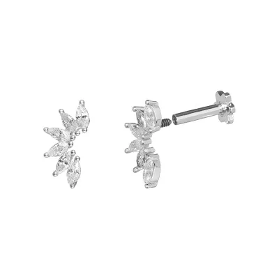 Piercing Acero 5 Circonitas...