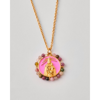 Collar Acero Medalla Virgen...