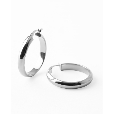 PENDIENTES ARO 30MM PLATA RH 