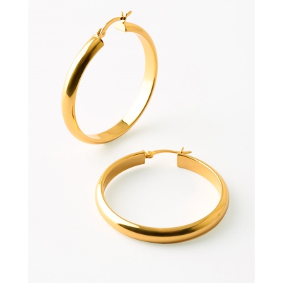 PENDIENTES ARO 38MM PLATA DO 