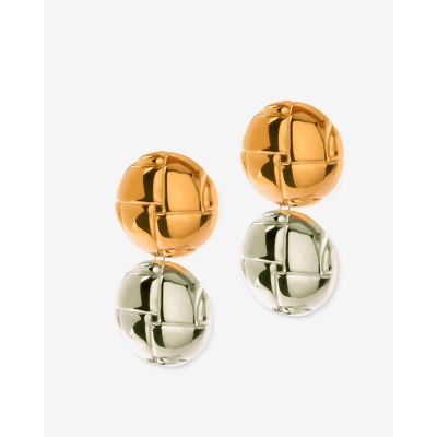 PENDIENTES ACERO BICOLOR...