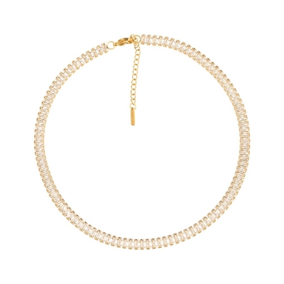 CHOKER BAGUETTE 6X2 MM 36+5 CM