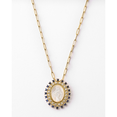 COLLAR MEDALLA VIRGEN MARIA...