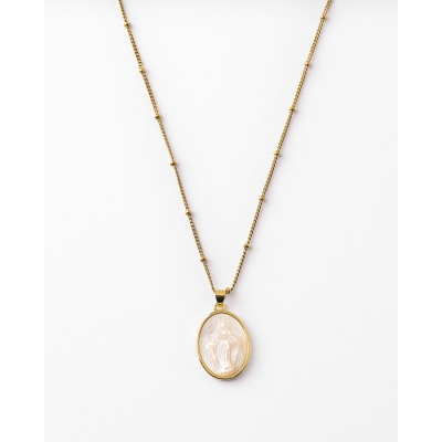 COLLAR MEDALLA NACAR VIRGEN...