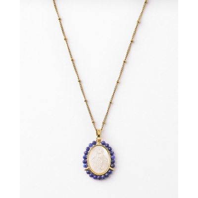 COLLAR MEDALLA NACAR VIRGEN...