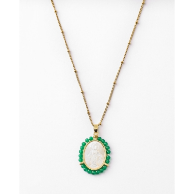 COLLAR MEDALLA NACAR VIRGEN...