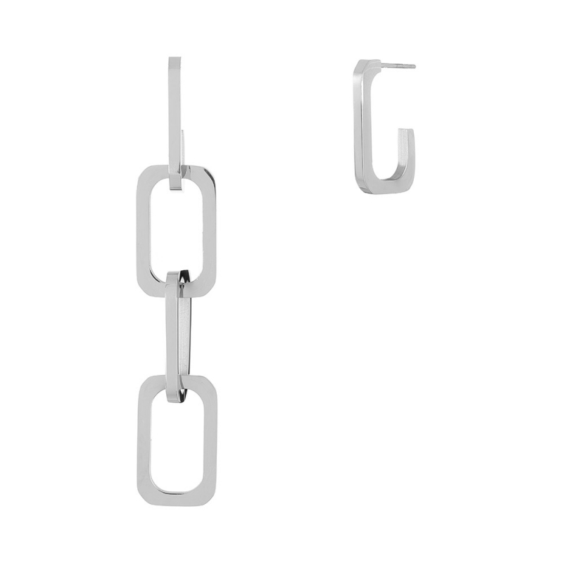 PENDIENTES ESLABÓN HEXAGONAL 5 CM