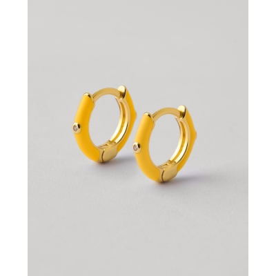 PENDIENTES PLATA Y ESMALTE...