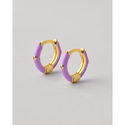 PENDIENTES PLATA Y ESMALTE...