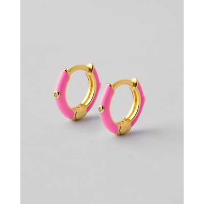 PENDIENTES PLATA Y ESMALTE...