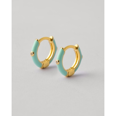 PENDIENTES PLATA Y ESMALTE...