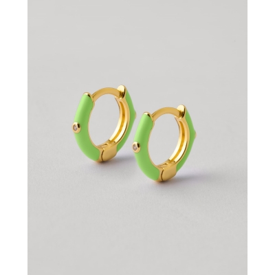 PENDIENTES PLATA Y ESMALTE...