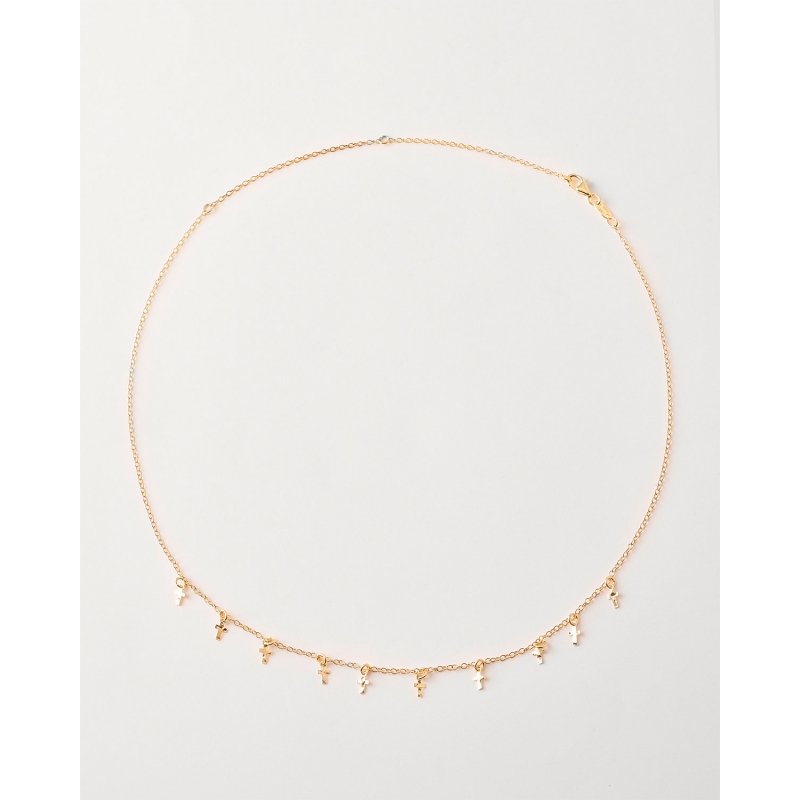 Collar 10 Cruces Martillado
