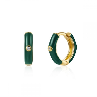 PENDIENTES PLATA Y ESMALTE...