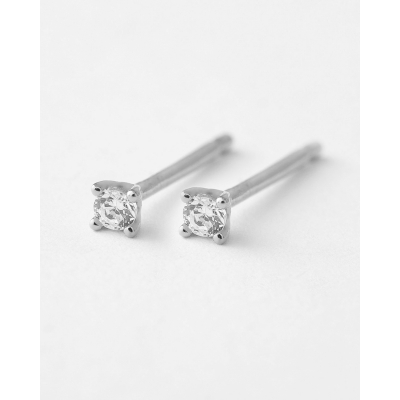 PENDIENTES MINI CIRCONITA 2MM 