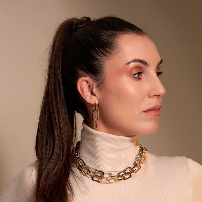 COLLAR ESLABÓN HEXAGONAL 44 CM 2