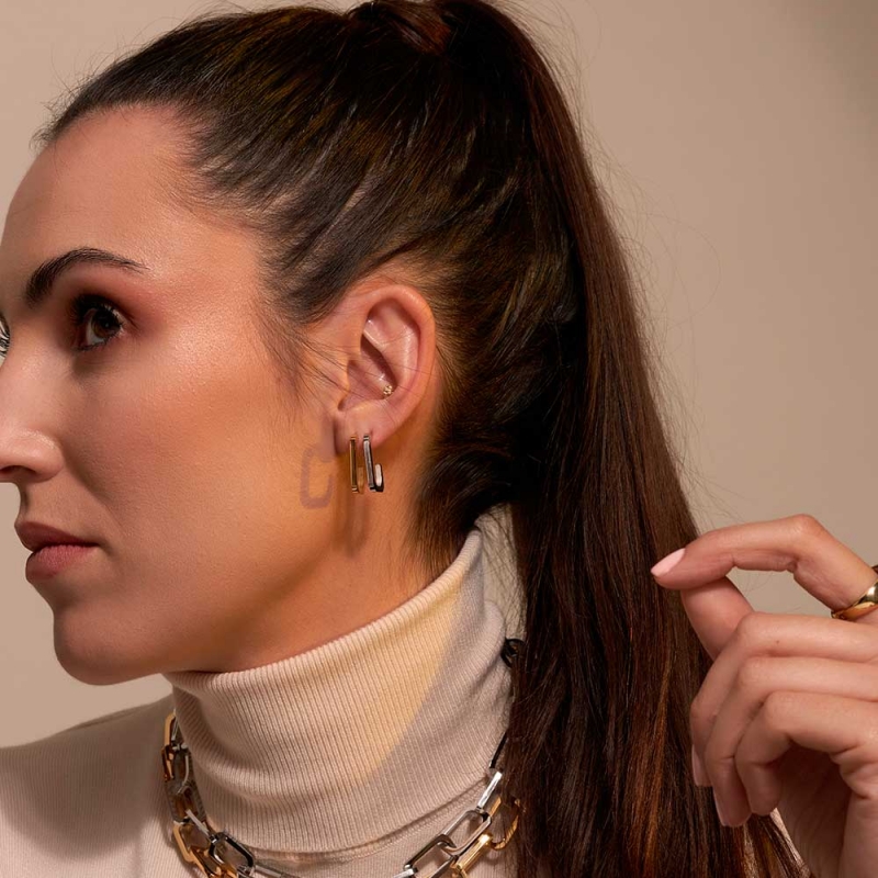 COLLAR ESLABÓN HEXAGONAL 44 CM