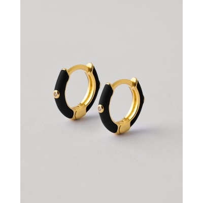 PENDIENTES PLATA Y ESMALTE...