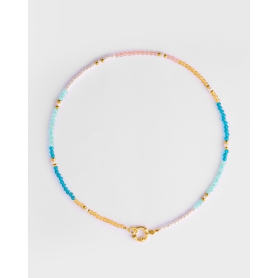 COLLAR CRISTALES 3MM, PERLA...