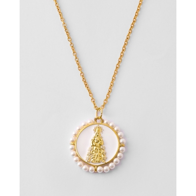 COLLAR ACERO MEDALLA VIRGEN...