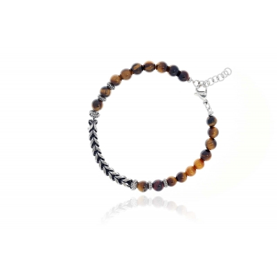 Pulsera Caballero Metal y...