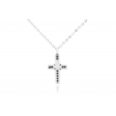 Colgante Caballero Acero Cruz