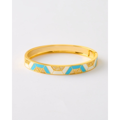 BRAZALETE CUADRADO ESMALTE...