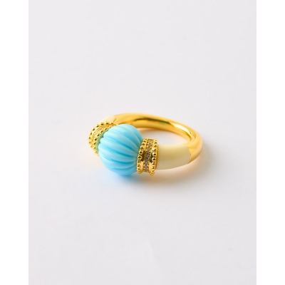 Anillo Esmalte Concha...