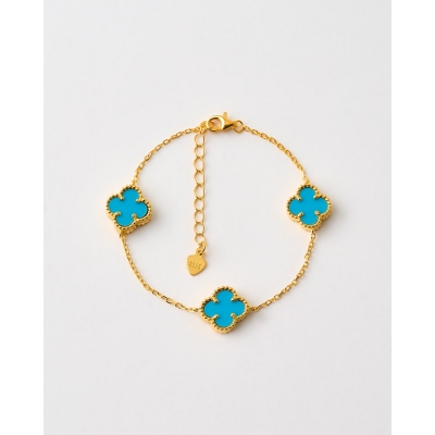 PULSERA 3 QUADRIFOGLIO 10MM...