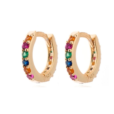 Pendientes Circonita Aro...