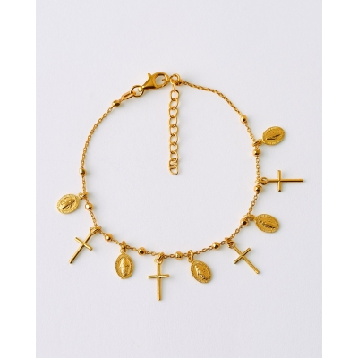 PULSERA 5 MEDALLAS VIRGEN...
