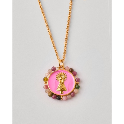 Collar Acero Medalla Virgen...