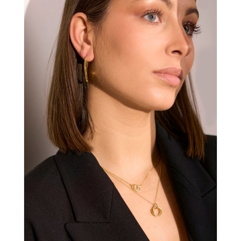 COLLAR 6 CIRCULOS 12MM ENTRELAZADOS...