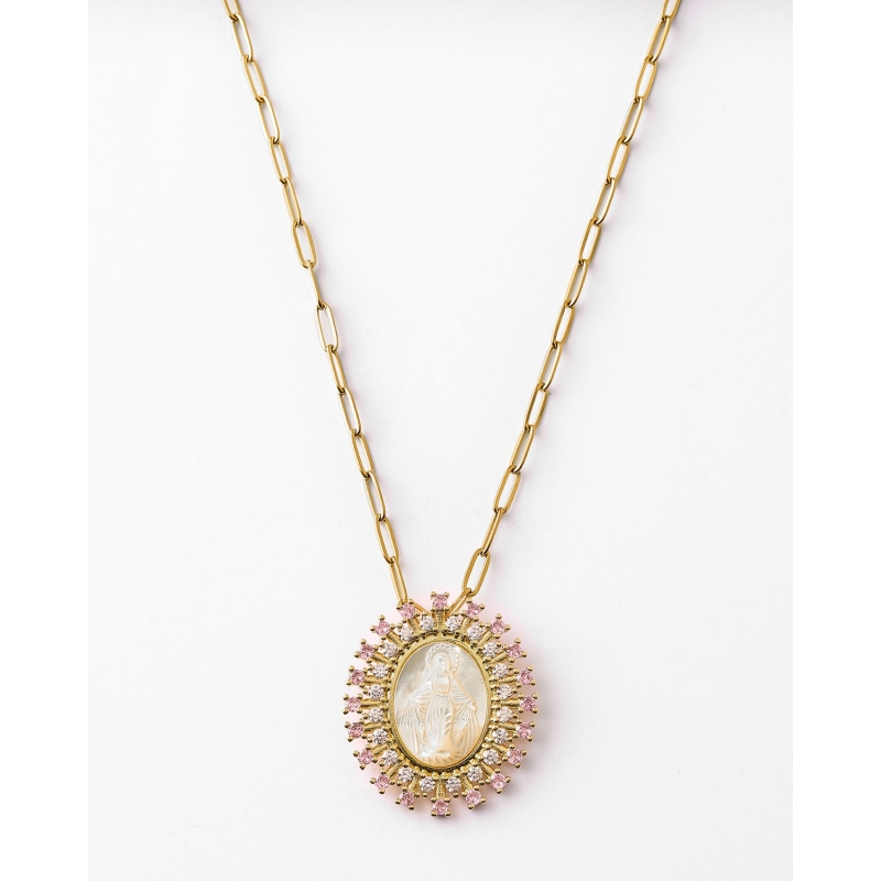 COLLAR MEDALLA VIRGEN MARIA NACAR...