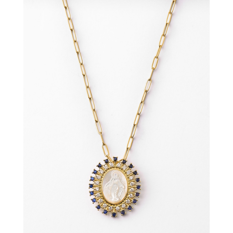COLLAR MEDALLA VIRGEN MARIA NACAR...
