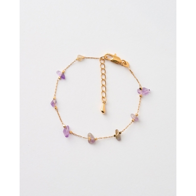 PULSERA PIEDRAS AMATISTA -...