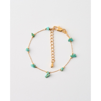 PULSERA PIEDRAS TURQUESA -...