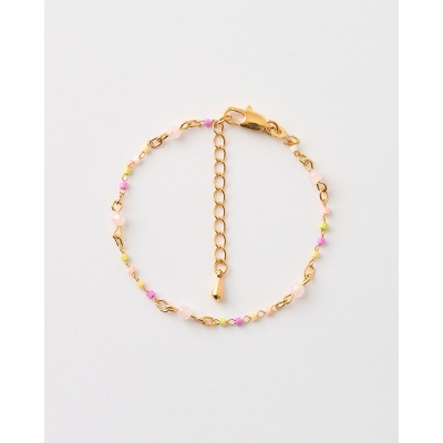 PULSERA CRISTALES ROSAS...