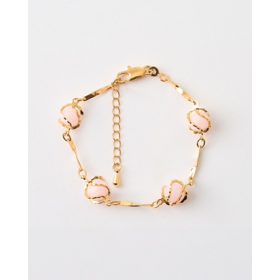 PULSERA CRISTALES 7MM ROSA...