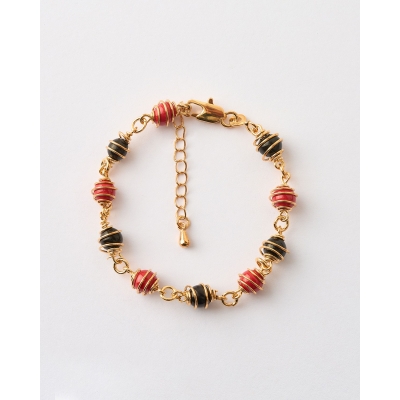 PULSERA CRISTALES NEGRO Y...