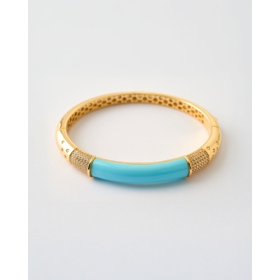BRAZALETE ESMALTE TURQUESA...