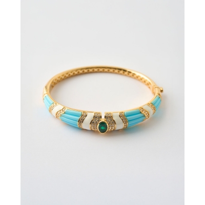 BRAZALETE ESMALTE TURQUESA...