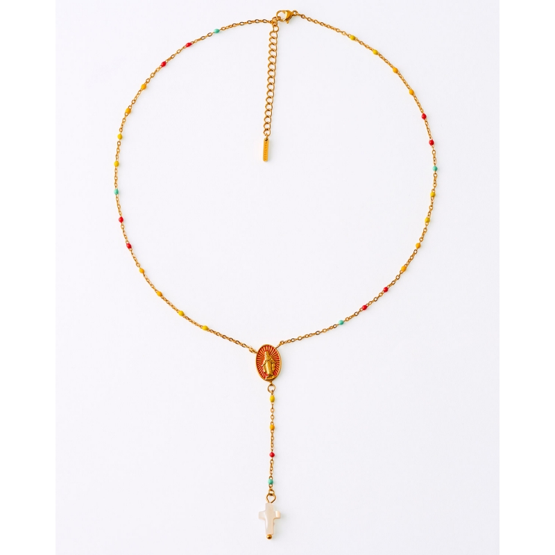 COLLAR ROSARIO MEDALLA VIRGEN DE LA...