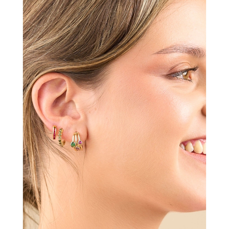 PENDIENTE 3 CIRCONITAS MULTICOLOR...