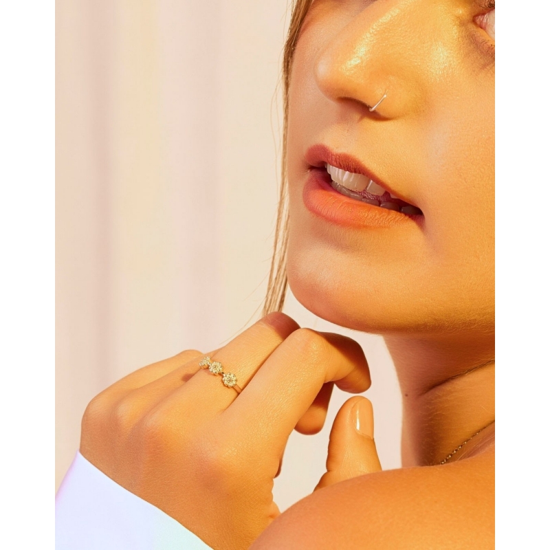 ANILLO 3 BOTONES CHARROS 5MM, ABIERTO...