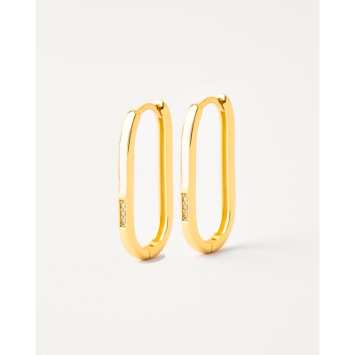 PENDIENTE ARO OVALADO 25MM...