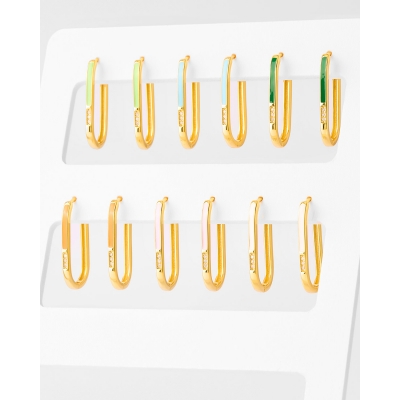 PENDIENTE ARO OVALADO 25MM... 2