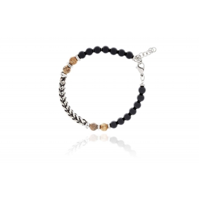 Pulsera Caballero Metal y...