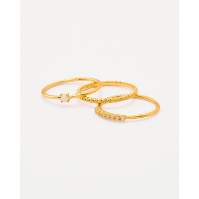 ANILLO TRIPLE - TRENZADO -...