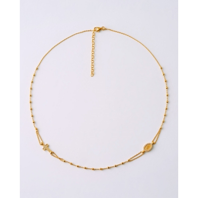 COLLAR BOLAS FACETADAS...